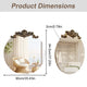 Baroque Antique Round Wall Mirror, Ornate D�cor, 90 x 94.5cm – view 3