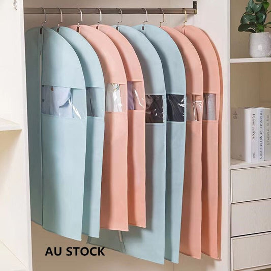 Pink Garment Bag 60x80cm Dustproof Dress Suit Coat Protector Cover – view 2 - Auzzistore