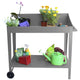 Potting Bench Table Slate Grey 100 x 55 x 101cm – view 2