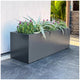 Metal Designer Planter Box 900 x 300 x 300mm Charcoal – view 3