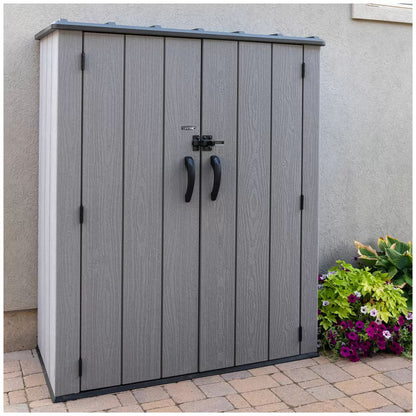 Lifetime Vertical Shed With Shelves