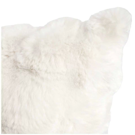Luxe faux fur cushion 55 x 55cm ivory