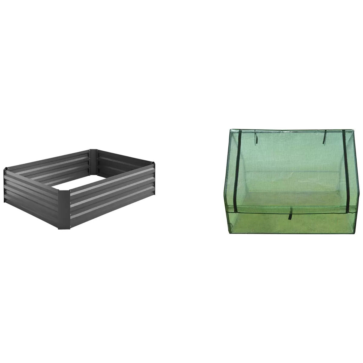 Raised Garden Bed Charcoal 120 X 90 x 30cm - Auzzistore