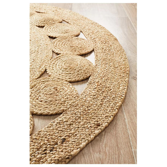 Atrium pilu natural rug 150 x 150cm - Auzzistore