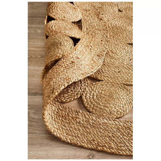 Atrium pilu natural rug 150 x 150cm – view 2 - Auzzistore