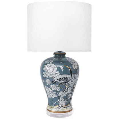 Seraphine table lamp blue decoration piece