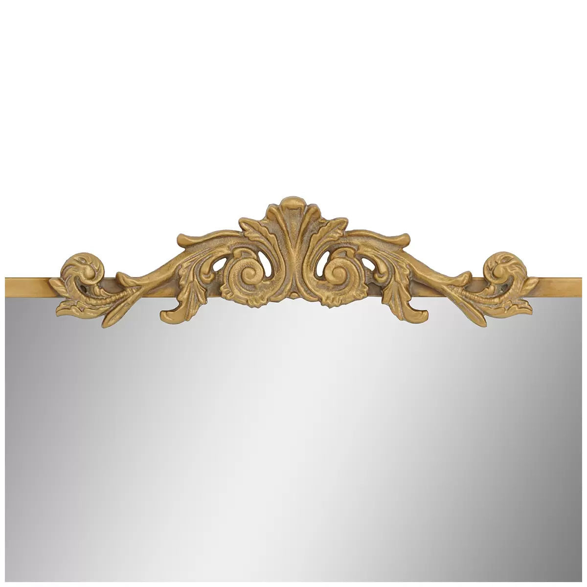 Wall mirror Decorative cast iron scroll applique