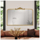 Wall mirror Decorative cast iron scroll applique – view 5