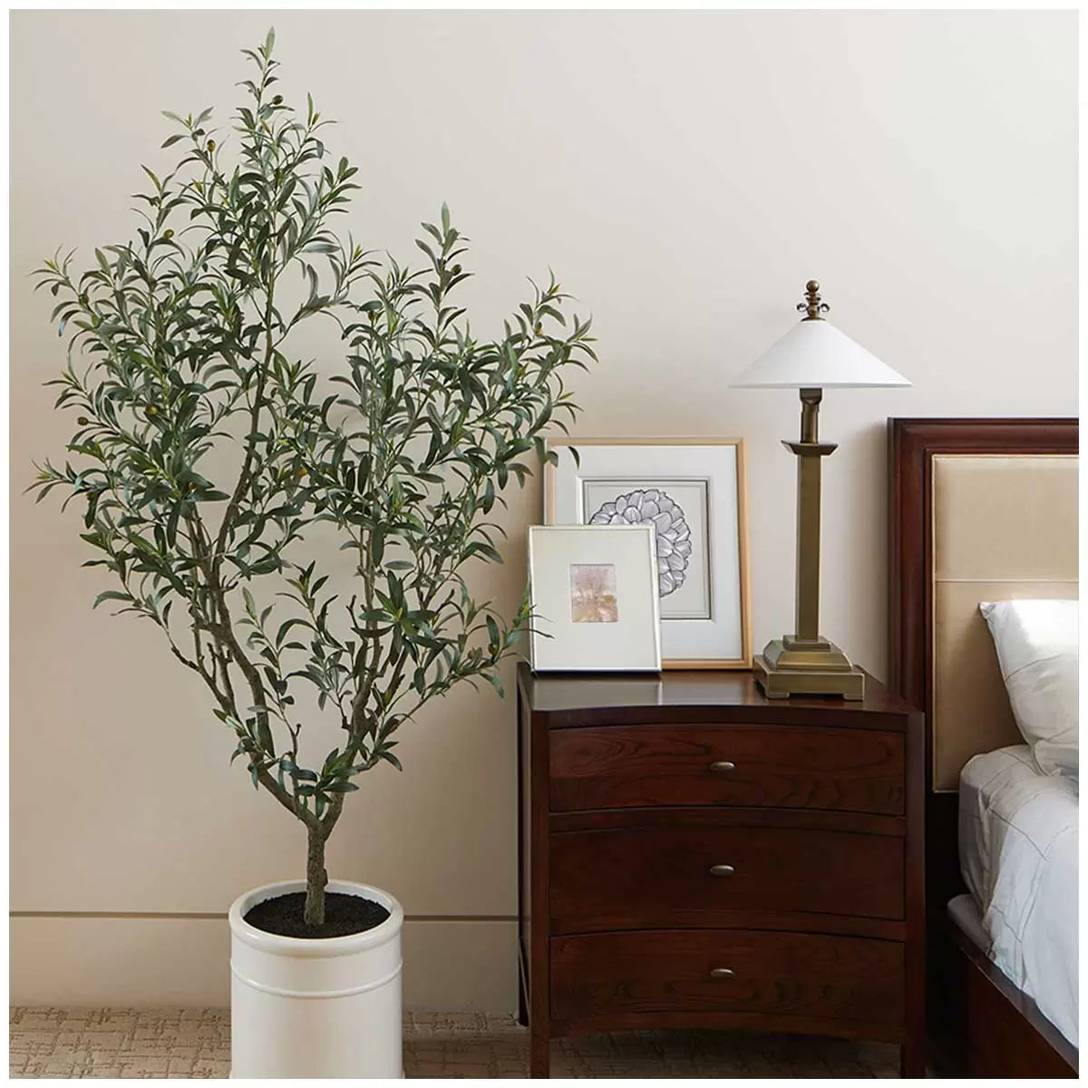 Artificial Olive Tree In French Crock Pot 2M