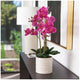 Artificial Orchid With Ribbed Pot 67cm Pink – view 2