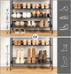 5-Tier Shoe Rack, Industrial Shoe Organizer Storage Bench – view 4