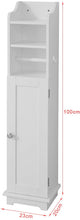 Toilet Paper Holder with Storage, Freestanding Cabinet, Toilet Brush Holder and Toilet Paper Dispenser 20x100x18 cm – view 3