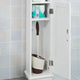 Toilet Paper Holder with Storage, Freestanding Cabinet, Toilet Brush Holder and Toilet Paper Dispenser 20x100x18 cm – view 5