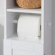Toilet Paper Holder with Storage, Freestanding Cabinet, Toilet Brush Holder and Toilet Paper Dispenser 20x100x18 cm – view 7
