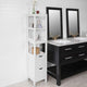 Freestanding Tall Cabinet with Standing Shelves and Drawers – view 2 - Auzzistore