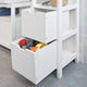 Freestanding Tall Cabinet with Standing Shelves and Drawers – view 5 - Auzzistore