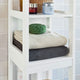 Freestanding Tall Cabinet with Standing Shelves and Drawers – view 7 - Auzzistore
