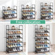 4-Tier Stainless Steel Shoe Rack Storage Organizer to Hold up to 20 Pairs of Shoes (80cm, Black) – view 5