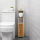 Toilet Paper Roll Holder for Bathroom with roller (Bamboo, 76cm) – view 3