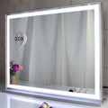 Hollywood LED Makeup Mirror 72x56cm, Smart Touch, 3 Colors Dimmable, 10X Magnifying, Wall/Desktop Use