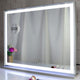 Hollywood LED Makeup Mirror 72x56cm, Smart Touch, 3 Colors Dimmable, 10X Magnifying, Wall/Desktop Use