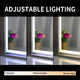 Hollywood LED Makeup Mirror 72x56cm, Smart Touch, 3 Colors Dimmable, 10X Magnifying, Wall/Desktop Use – view 7