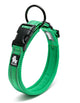 ZAP Heavy Duty Reflective Dog Collar TLC5011-60 Green M with Safety Lock & 3M Reflectors
