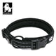 ZAP Heavy Duty Dog Collar Black XL - Safety Lock, Stainless Steel O Ring, 3M Reflective