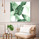 Wall Art 70cmx70cm Tropical Leaves Square Size White Frame Canvas – view 2