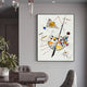 Wall Art 50cmx70cm Delicate Tension By Wassily Kandinsky Black Frame Canvas – view 3