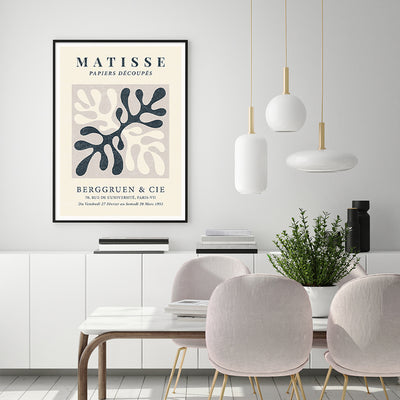 Wall Art 70cmx100cm Henri Matisse Black Frame Canvas - Painting