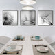 Wall Art 50cmx50cm Botanical dandelions 3 Sets Black Frame Canvas – view 2