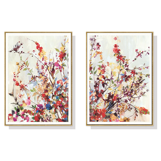 Wall Art 60cmx90cm Coming Spring 2 Sets Gold Frame Canvas - Auzzistore