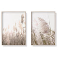 Wall Art 60cmx90cm Pampas Grass 2 Sets Wood Frame Canvas