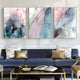 Wall Art 40cmx60cm Colorful Ink Abstract 3 Sets Gold Frame Canvas – view 2