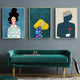 Wall Art 40cmx60cm Modern Figure 3 Sets Gold Frame Canvas – view 2