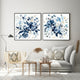 Wall Art 50cmx50cm Indigo Garden By Carol Robinson 2 Sets Black Frame Canvas – view 2