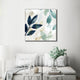 Wall Art 70cmx70cm Watercolour style leaves 2 Sets White Frame Canvas – view 3
