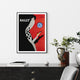 Wall Art 70cmx100cm Fashion Bally Black Frame Canvas – view 5