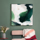 Wall Art 60cmx60cm French Abstract Green Black Frame Canvas – view 3
