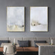 Wall Art 60cmx90cm Abstract golden white 3 Sets Gold Frame Canvas – view 4
