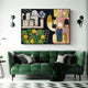 Wall Art 50cmx70cm Moroccans By Henri Matisse Black Frame Canvas – view 2
