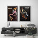 Wall Art 60cmx90cm Bally Man & Woman 2 Sets Black Frame Canvas – view 2
