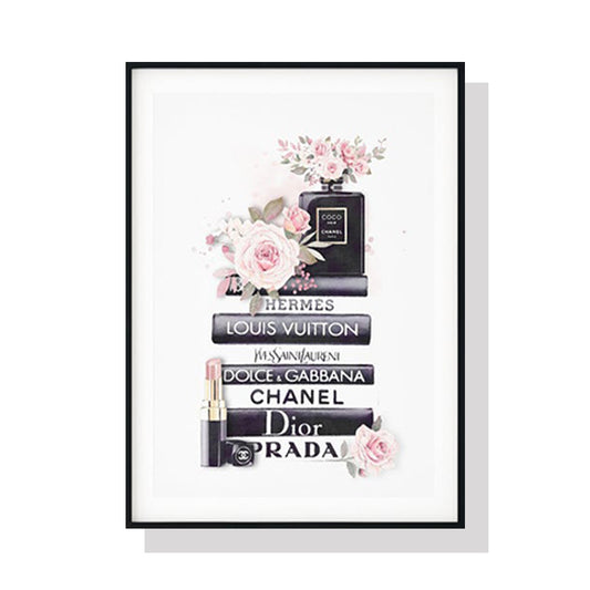 Wall Art 50cmx70cm Fashion Book Black Frame Canvas - Auzzistore