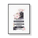 Wall Art 50cmx70cm Fashion Book Black Frame Canvas – view 4