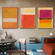 Wall Art 40cmx60cm Colourful 3 Sets By Mark Rothko Black Frame Canvas – view 2