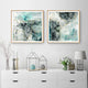 Wall Art 60cmx60cm Marbled Green 2 Sets Gold Frame Canvas – view 2