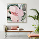 Wall Art 60cmx60cm Floral Hand Painting Style Wood Frame Canvas – view 2