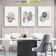 Wall Art 50cmx70cm Blush Pink Watercolor 3 Sets Gold Frame Canvas – view 3