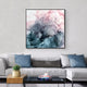 Wall Art 70cmx70cm Marbled Pink Grey Black Frame Canvas – view 2